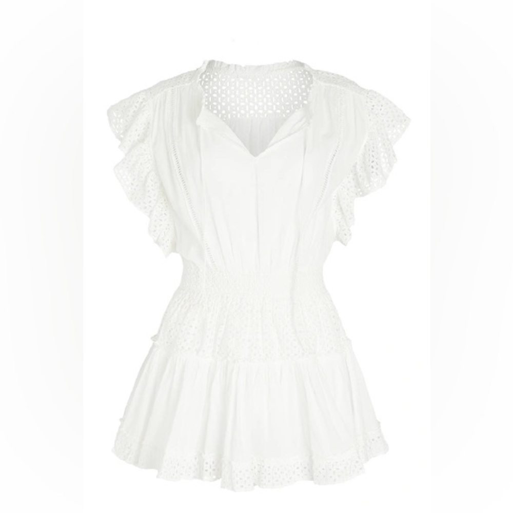 MISA Sakira White Dress Size Medium